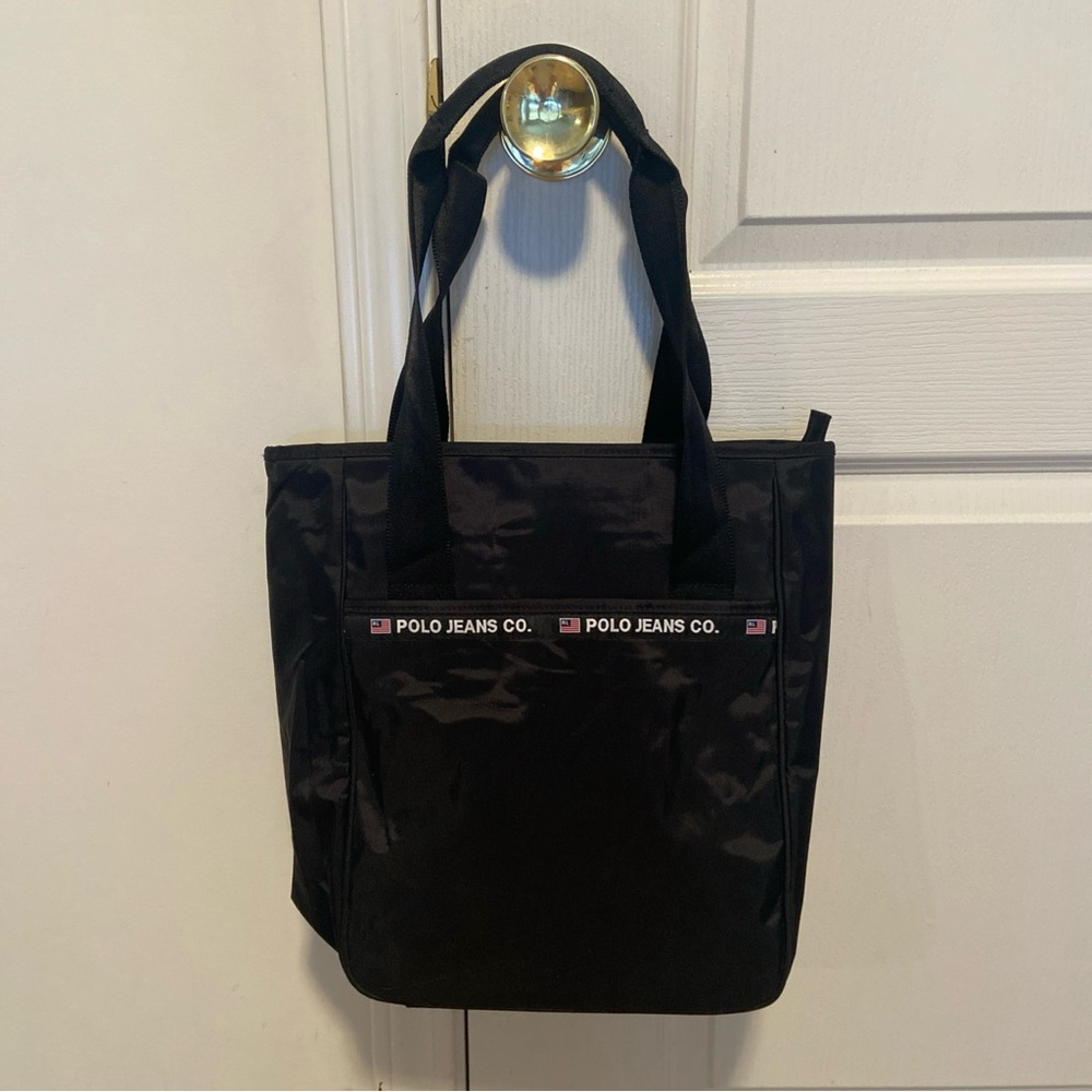 Ralph Lauren Black Tote Bag Polo Jeans Co Authentic Dry Goods